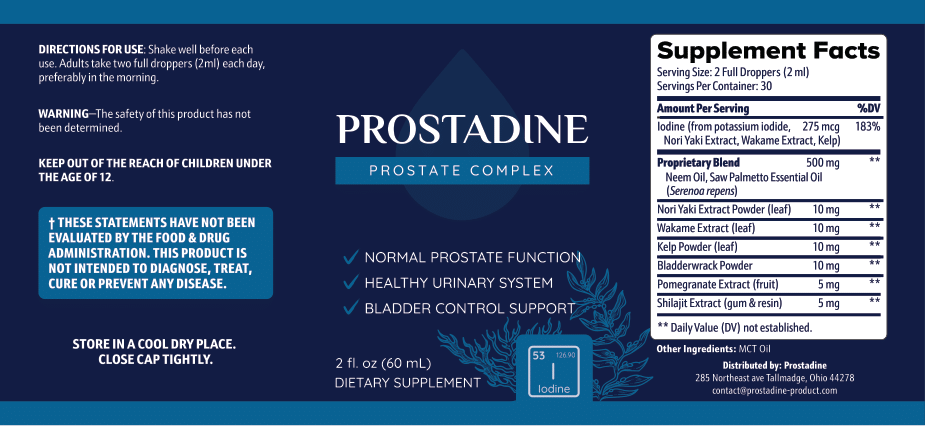 Prostadine Ingredients List